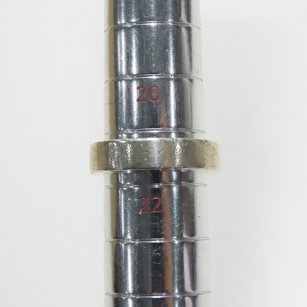 実際に弊社で買取させて頂いたCHROME HEARTS/クロムハーツ 6mm スペーサーリング プレーン 21.5号の画像 8枚目