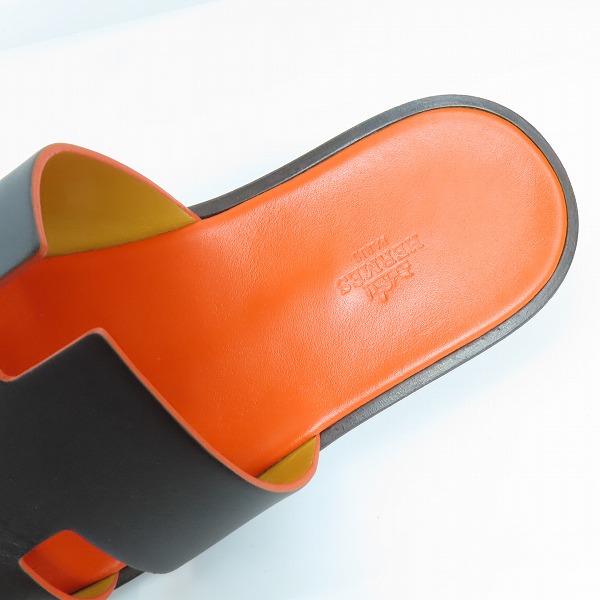 実際に弊社で買取させて頂いたHERMES/エルメス Izmir/イズミール レザー サンダル 41の画像 4枚目