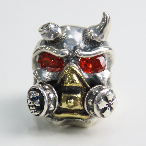 実際に弊社で買取させて頂いた【ギャラ付/カスタム】TRAVIS WALKER/トラヴィスワーカー Chomps ring/チョンプス スカルリング RGS018 17.5-19号の画像 1枚目