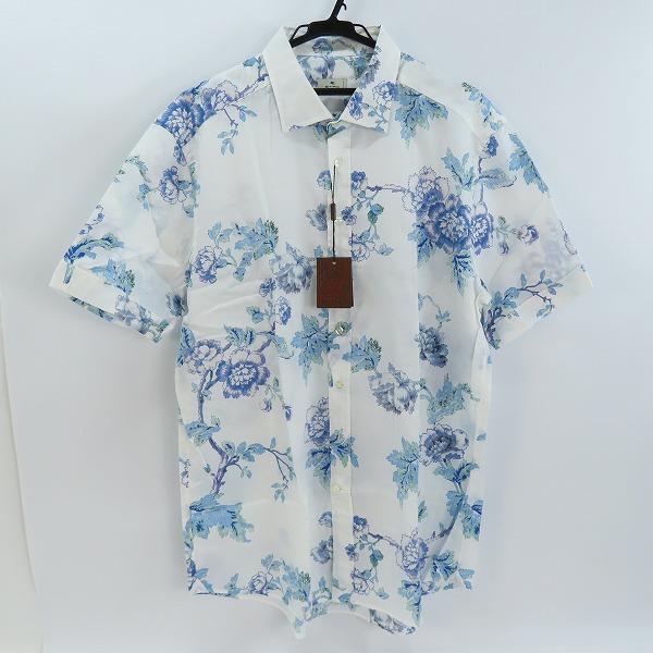 実際に弊社で買取させて頂いた【未使用】ETRO/エトロ 花柄 半袖シャツ 211-1K445-4724/44