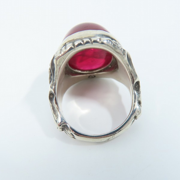 実際に弊社で買取させて頂いたALEX STREETER/アレックスストリーター 2016年限定 エンジェルハートリング リアルルビーカボション/20号の画像 5枚目