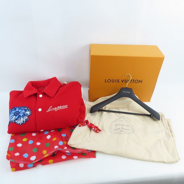 実際に弊社で買取させて頂いた【JPタグ/未使用】LOUIS VUITTON/ルイヴィトン 23SS 草間彌生 フラワーブルゾン スタジャン/RM231H MJY HOL31E/60の画像 9枚目