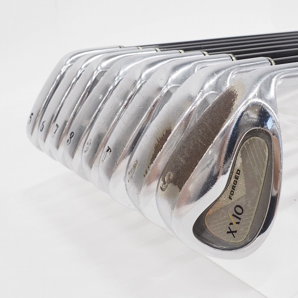 実際に弊社で買取させて頂いたDUNLOP/ダンロップ XXIO FORGED/ゼクシオ フォージド アイアン #5～9,P,A,Sw 8本セット MX1000 FLEX：R