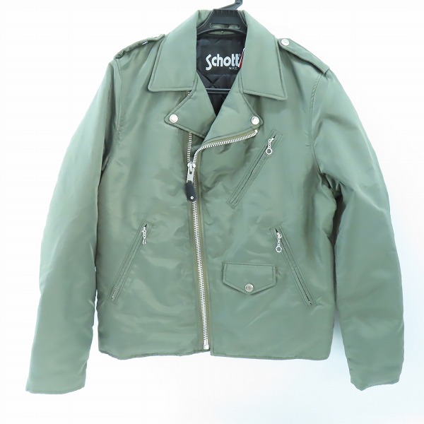 実際に弊社で買取させて頂いたSchott/ショット ナイロンライダースジャケット 3162018/M