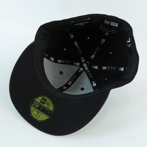 実際に弊社で買取させて頂いたLucien PellatFinet×NEW ERA/ルシアンペラフィネ ×ニューエラ キャップ 59FIFTY サークルスカル キャップ/帽子/7-1/2の画像 5枚目