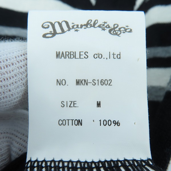 実際に弊社で買取させて頂いたMarbles/マーブルス 星柄 ニットカットソー ブラック Mの画像 3枚目
