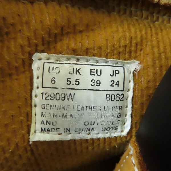 実際に弊社で買取させて頂いたTimberland/ティンバーランド 6インチ レースアップブーツ 12909W/24の画像 5枚目