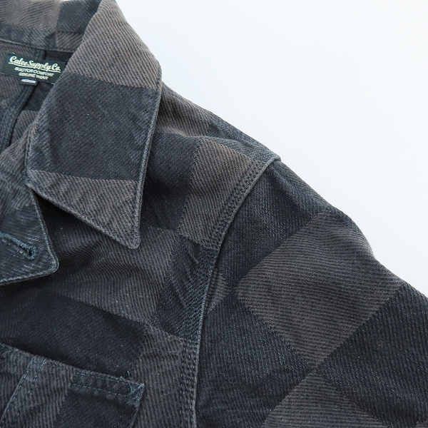 実際に弊社で買取させて頂いたCALEE/キャリー チェック柄 カバーオール ジャケット/Mの画像 6枚目