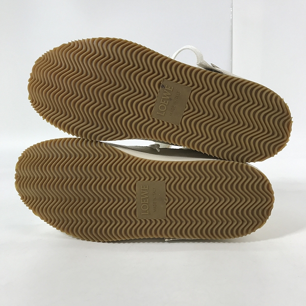 実際に弊社で買取させて頂いたLOEWE/ロエベ Ivory unstructured sneakers パッチワーク レザーローカットスニーカー 592301/40の画像 2枚目