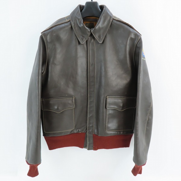 実際に弊社で買取させて頂いたBUZZ RICKSON'S/バズリクソンズ A-2 ホースハイド/馬革 フライトジャケット M83115 /40