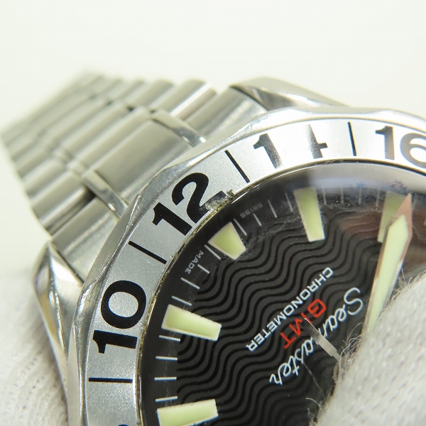 実際に弊社で買取させて頂いたOMEGA/オメガ シーマスター 50YEARS GMT クロノメーター デイト 自動巻腕時計の画像 7枚目