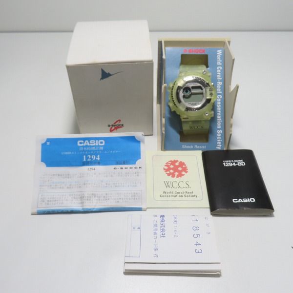 実際に弊社で買取させて頂いたG-SHOCK/Gショック W.C.C.S FROGMAN/フロッグマン マンタ DW-8201WC-8T【動作未確認】の画像 6枚目
