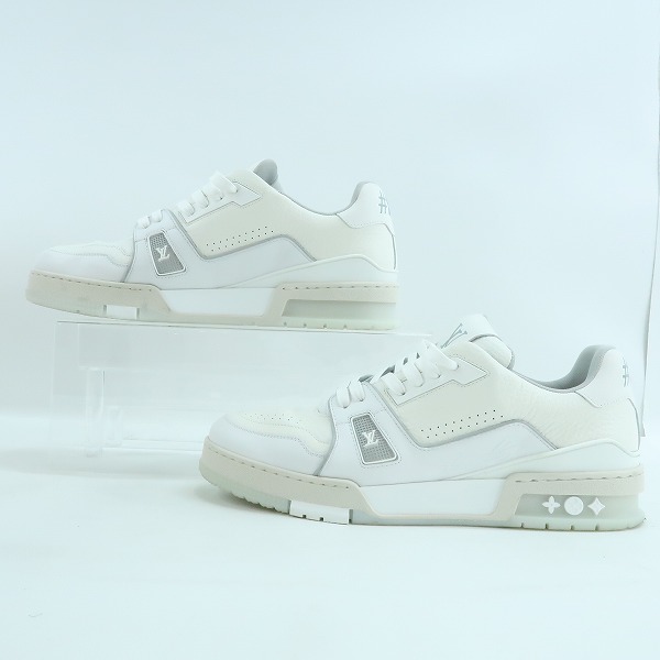 実際に弊社で買取させて頂いたLOUIS VUITTON/ルイヴィトン LVトレイナーライン レザースニーカー GO0233/8.5の画像 3枚目