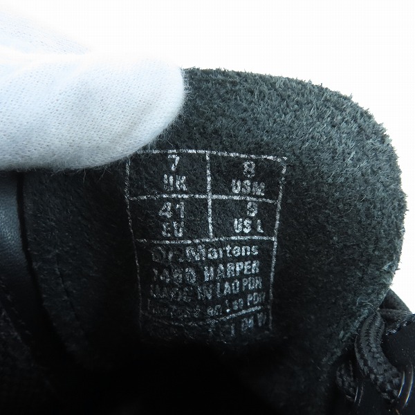 実際に弊社で買取させて頂いたDr.Martens/ドクターマーチン 1460 HARPER/ハーパー 8ホール サイドゴアブーツ 26962001/UK7の画像 5枚目