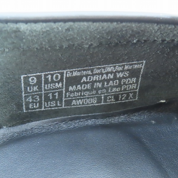 実際に弊社で買取させて頂いたDr.Martens/ドクターマーチン ADRIAN BEX/エイドリアン ベックス タッセルローファー AW006 UK9の画像 5枚目