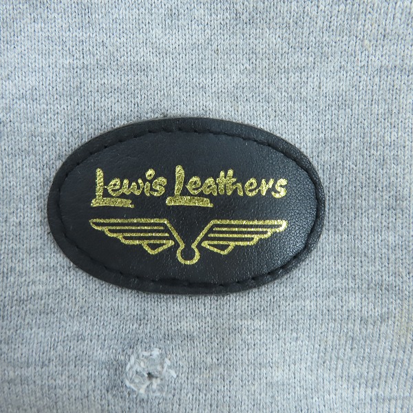 実際に弊社で買取させて頂いたCOMME des GARCONS JUNYA WATANABE MAN×Lewis Leathers/コムデギャルソン×ルイスレザー スウェットライダースジャケット/Lの画像 4枚目