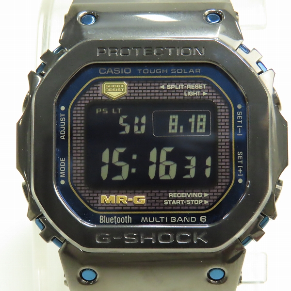 実際に弊社で買取させて頂いた【保証期間内】G-SHOCK/Gショック MR-G 青墨 タフソーラー/Bluetooth搭載 腕時計 MRG-B5000BA-1JRの画像 1枚目