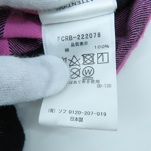 実際に弊社で買取させて頂いたF.C.R.B./F.C.Real Bristol/エフシーレアルブリストル 22AW BIG Logo Flannel BAGGY Shirt FCRB-222078 Mの画像 3枚目