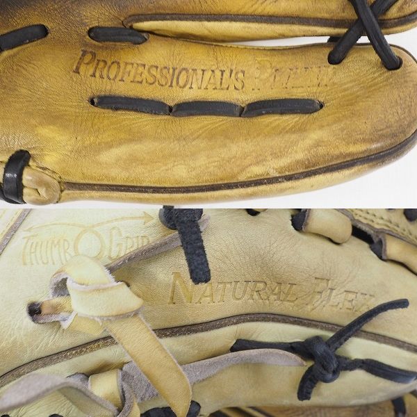 実際に弊社で買取させて頂いたHI-GOLD/ハイゴールド NATURAL FLEX 軟式 内野手 右投げ用グローブの画像 6枚目