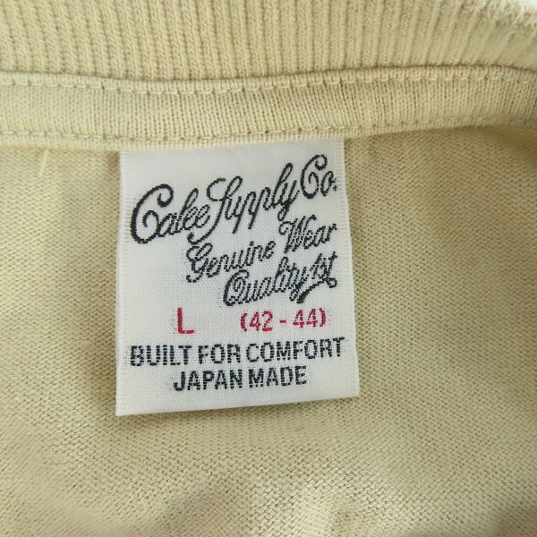 実際に弊社で買取させて頂いたCALEE/キャリー ロゴ刺繍 長袖Tシャツ/Lの画像 2枚目