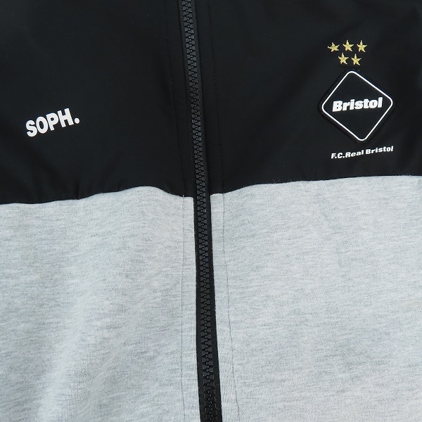 実際に弊社で買取させて頂いたF.C.Real Bristol/F.C.レアルブリストル 20SS VENTILATION HOODIE ジップアップフーディ FCRB-200044/XLの画像 8枚目