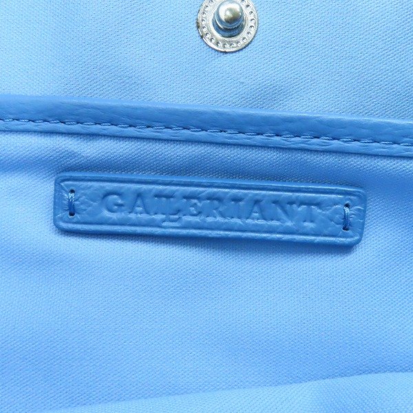 実際に弊社で買取させて頂いたGALLERIANT/ガレリアント レザー トートバッグ ビジネスバッグ ブルー系の画像 4枚目