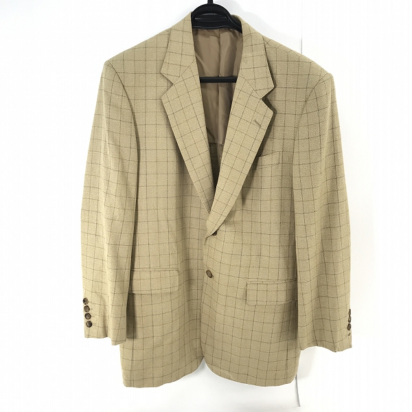 実際に弊社で買取させて頂いたChristian Dior/クリスチャンディオール シルク/ウール チェック柄 テーラードジャケット/L