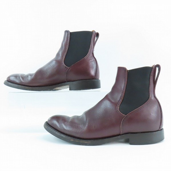 実際に弊社で買取させて頂いたREDWING/レッドウィング Mil-1 Congress Boots/ミルワン コングレス サイドゴア ブーツ ブラックチェリー 9077/8Dの画像 3枚目