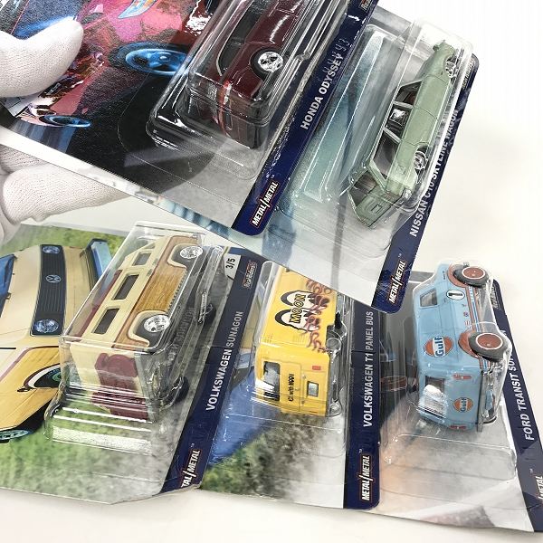 実際に弊社で買取させて頂いた【未開封】Hot Wheels/ホットウィール CARGO CARRIERS VOLKSWAGEN T1 PANEL BUS/NISSAN C10 SKYLINE WAGON 他 5点セットの画像 4枚目