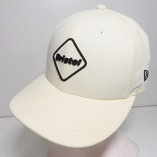 実際に弊社で買取させて頂いたF.C.R.B.×NEWERA/FCレアルブリストル×ニューエラ BRISTOL EMBLEM LOGO 6panel Cap キャップ クリーム系