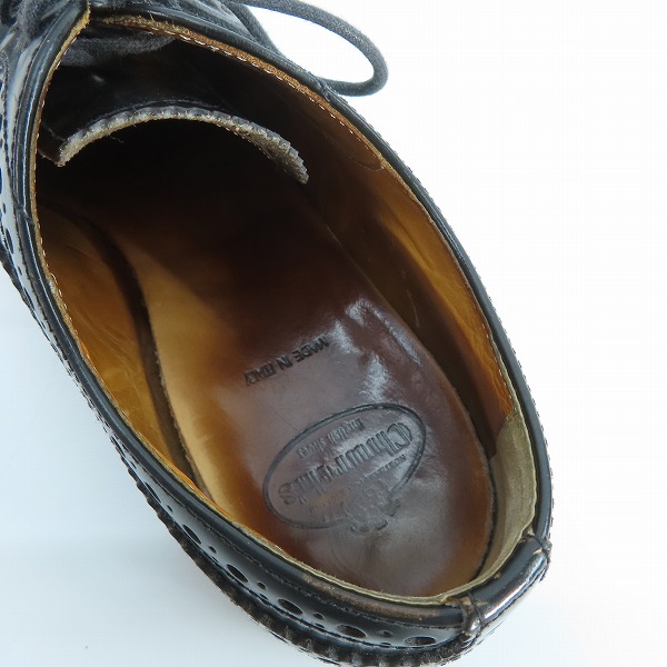 実際に弊社で買取させて頂いたChurch's/チャーチ BURWOOD/バーウッド ウイングチップシューズ 8905101 35の画像 4枚目