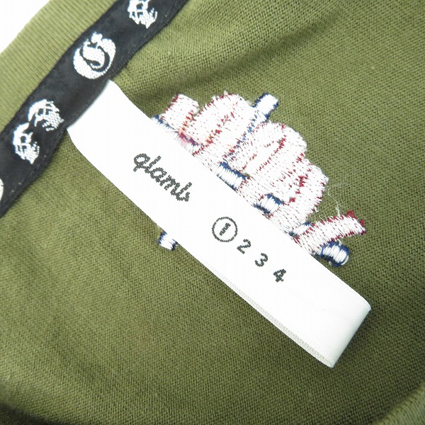 実際に弊社で買取させて頂いたglamb/グラム スカル/ローズ プリント Tシャツ /1の画像 2枚目