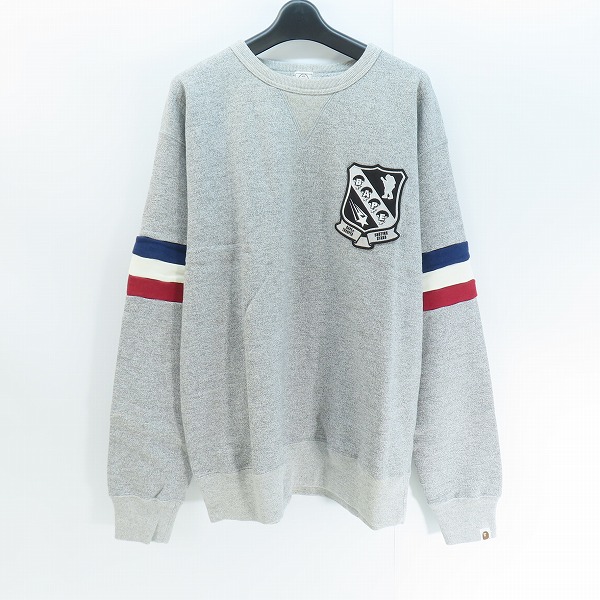 実際に弊社で買取させて頂いたA BATHING APE/アベイシングエイプ スウェット ベイプスタ トルーパー ワッペン/L