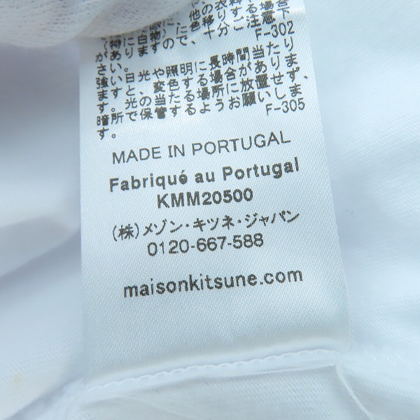 実際に弊社で買取させて頂いたMAISON KITSUNE/メゾンキツネ クルーネック Tシャツ FM00120KJ0010/Mの画像 4枚目