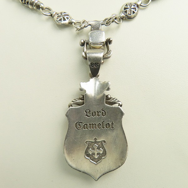 実際に弊社で買取させて頂いたLord Camelot/ロードキャメロット エンブレムペンダント/ストーン付き デザインネックレスチェーンの画像 2枚目