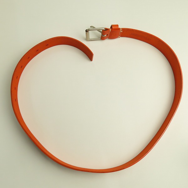 実際に弊社で買取させて頂いたATTACHMENT/アタッチメント  レザーベルト オレンジの画像 6枚目