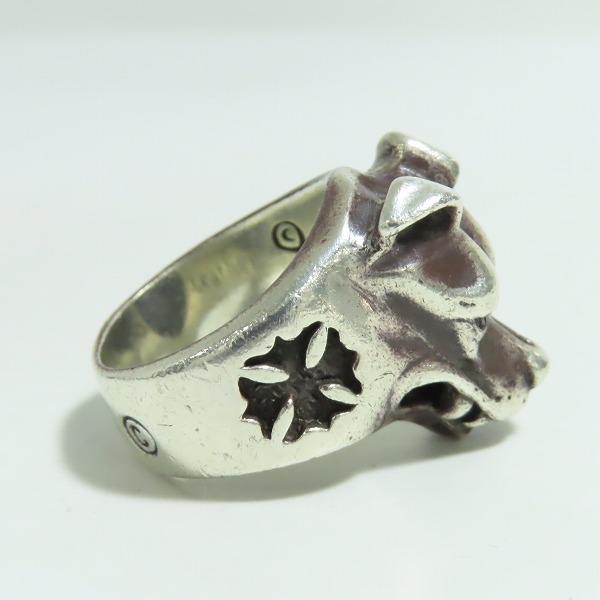 実際に弊社で買取させて頂いたBWL/ビルウォールレザー ラージドッグヘッドリング/22号の画像 4枚目