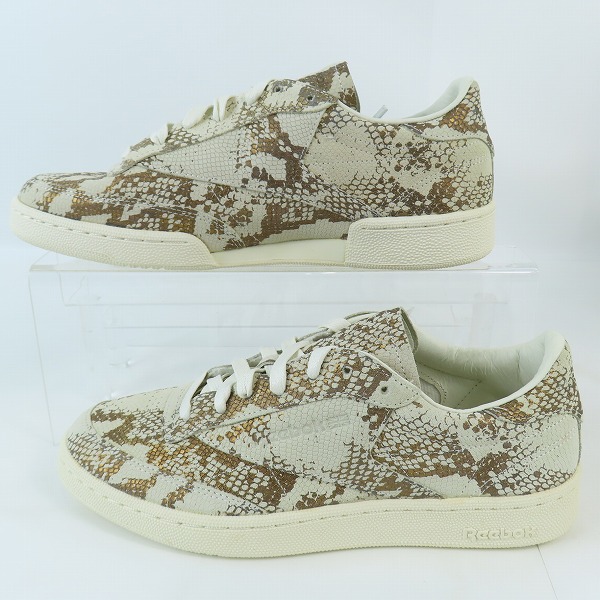 実際に弊社で買取させて頂いたReebok/リーボック Club C 85 AFF/クラブシー 85 AFF METALLICSNAKECHALK CM9622/27の画像 3枚目