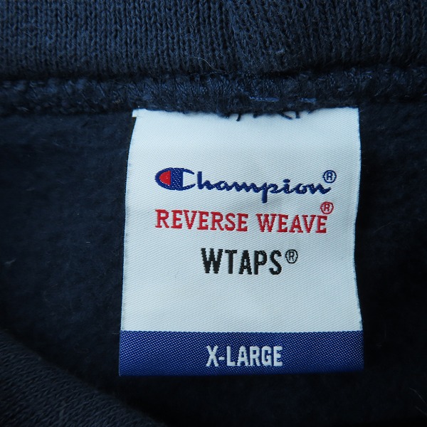 実際に弊社で買取させて頂いたWTAPS×Champion/ダブルタップス×チャンピオン 21AW REVERSE WEAVE HOODED SWEATSHIRT C8-T109/XLの画像 2枚目