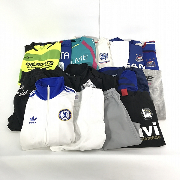 実際に弊社で買取させて頂いた【おまとめ】アディダス/チャンピオン/プーマ 等 トレーニングウェア/ジップアップジャケット/サッカーユニフォーム 他