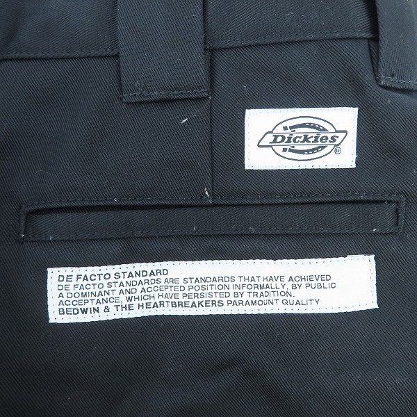実際に弊社で買取させて頂いたDickies/ディッキーズ×BEDWIN&THE HEARTBREAKERS/ベドウィン トラウザーパンツ ブラック 22SB-4667/1の画像 5枚目