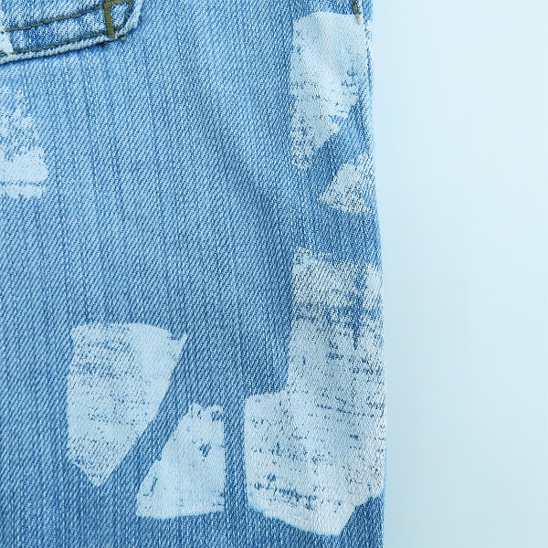 実際に弊社で買取させて頂いたARMANI JEANS/アルマーニジーンズ ロゴプリント デニムパンツ/インディゴブルー/32の画像 9枚目