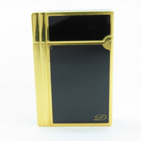 実際に弊社で買取させて頂いたS.T.Dupont/エステーデュポン GATSBY/ギャッツビー ガスライター ブラック×ゴールドの画像 1枚目