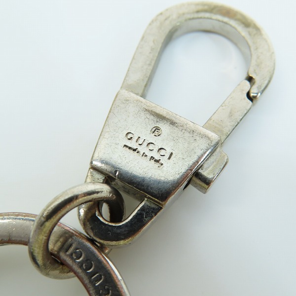 実際に弊社で買取させて頂いたGUCCI/グッチ グッチシマ レザー キーホルダー/キーリングの画像 4枚目