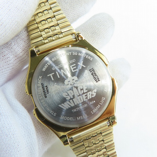 実際に弊社で買取させて頂いた(2)TIMEX/タイメックス スペースインベーダー  腕時計 TW2V30100の画像 4枚目