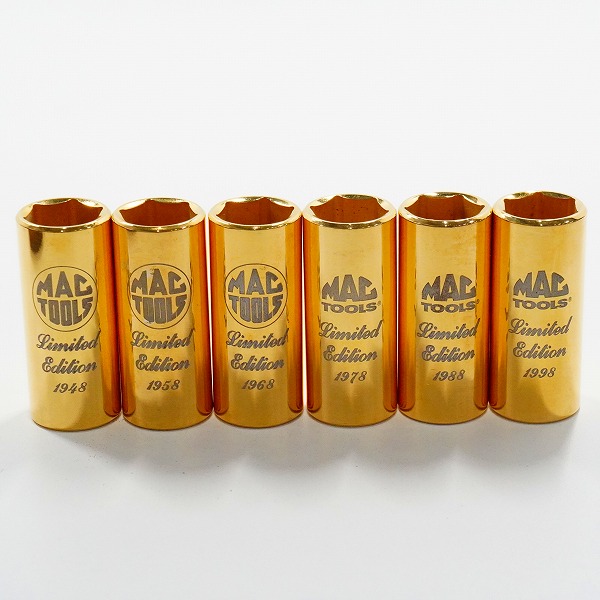 実際に弊社で買取させて頂いたMac Tools/マックツールズ 1999 Limited Edition 24K Gold Plated 1938-1998 60th Anniversary ソケット セットの画像 3枚目