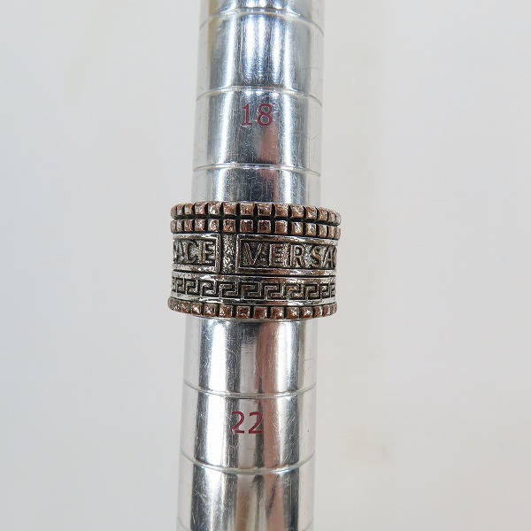 実際に弊社で買取させて頂いたVERSACE/ヴェルサーチ ロゴリング 20-21号の画像 6枚目