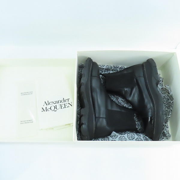 実際に弊社で買取させて頂いたALEXANDER McQUEEN/アレキサンダーマックイーン Tread Chelsea Boots/サイドゴアブーツ 610814/44の画像 8枚目