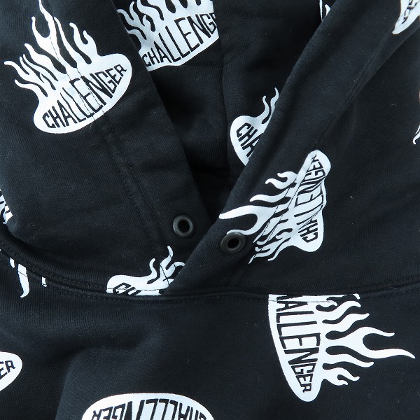 実際に弊社で買取させて頂いたCHALLENGER/チャレンジャー  FIREBALL HOODIE/ファイヤーボール フーディ/パーカー CLG-SW 022-002/Sの画像 5枚目