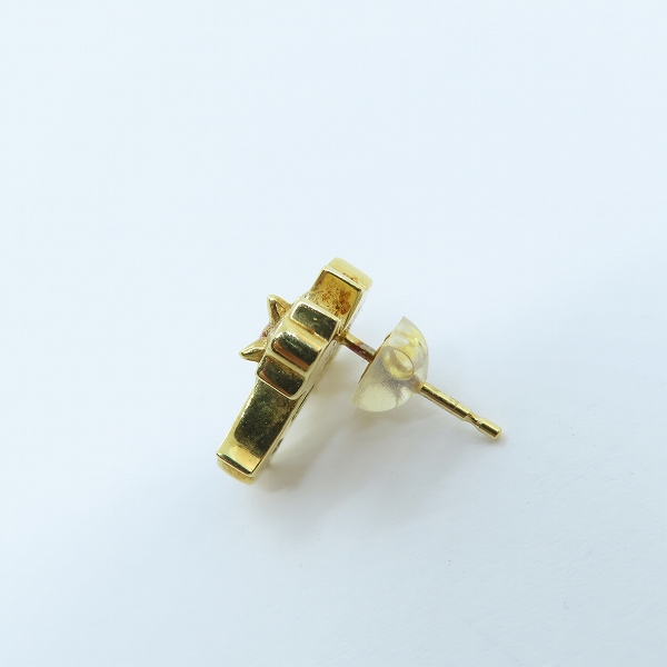 実際に弊社で買取させて頂いたBloody Mary/ブラッディマリー K18 クロス ストーン付き ピアスの画像 3枚目